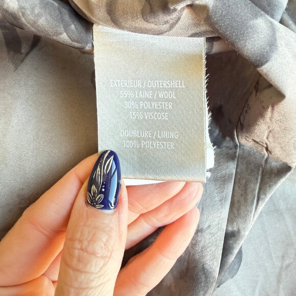 Soia & Kyo Long Wool Belted Coat L - Picture 8 of 9